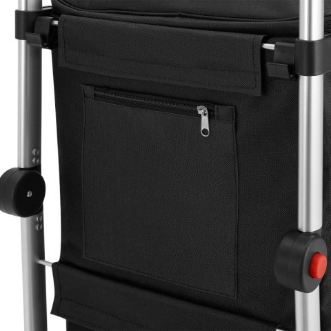 Wózek na zakupy, 3 w 1, do schodów, czarny