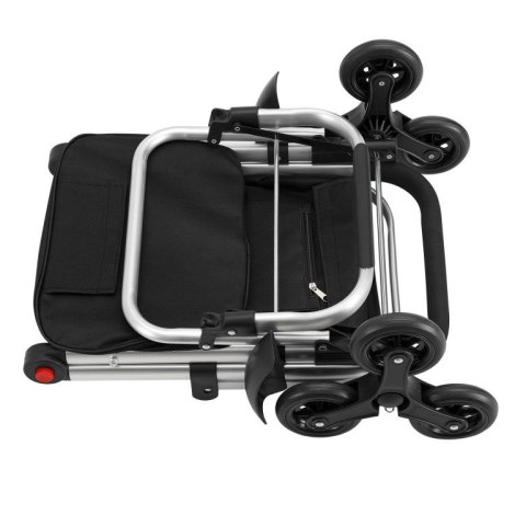 Wózek na zakupy, 3 w 1, do schodów, czarny