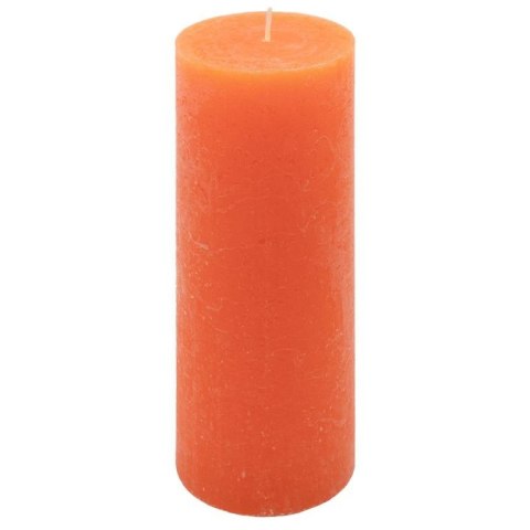 Zestaw świec rustykalnych, 20 cm, Ø 7,5 cm, pomarańczowy, 2
