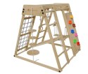 Drewniany plac zabaw do domu dla dzieci ze zjeżdżalnią