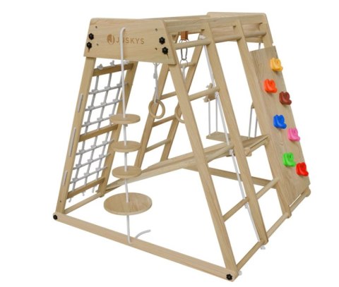 Drewniany plac zabaw do domu dla dzieci ze zjeżdżalnią