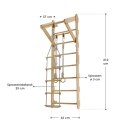Dziecięce drewniane drabinki gimnastyczne