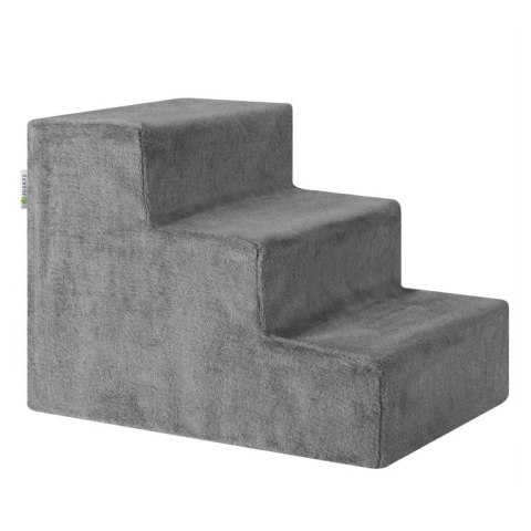 Schodki Timmy 3 stopnie, szare, dla psa i kota, 36 cm