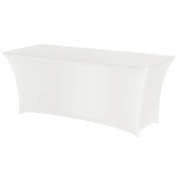 Obrus prostokątny bez prasowania 183x76 cm tkanina Jersey biały - Hendi 814420