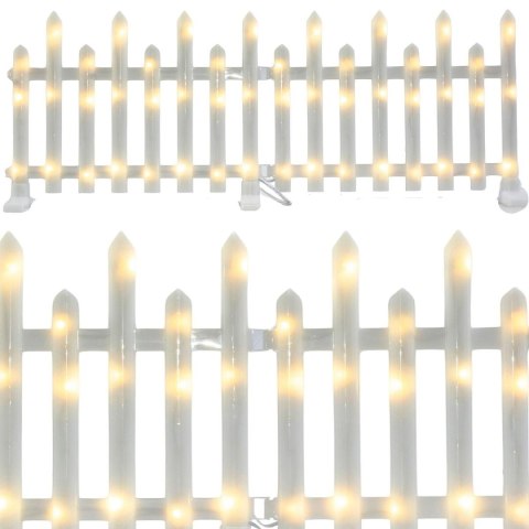 PŁOTEK DEKORACYJNY LED 8SZT CIEPŁY BIAŁY