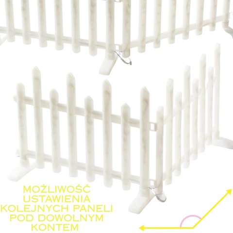 PŁOTEK DEKORACYJNY LED 8SZT CIEPŁY BIAŁY