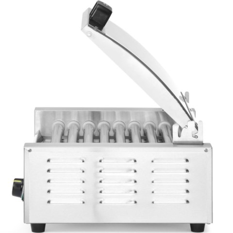 Podgrzewacz rolkowy do parówek hot-dogów z pokrywą 9 rolek 45 cm 790 W