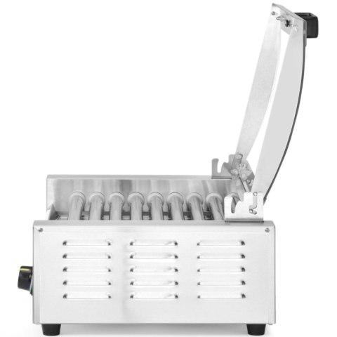 Podgrzewacz rolkowy do parówek hot-dogów z pokrywą 9 rolek 45 cm 790 W