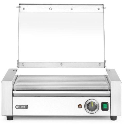 Podgrzewacz rolkowy do parówek hot-dogów z pokrywą 9 rolek 45 cm 790 W