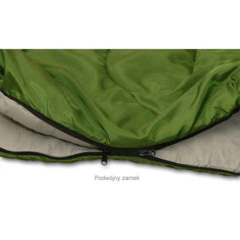 ŚPIWÓR TURYSTYCZNY NEPAL 210x80x50CM ZIELONY ENERO CAMP