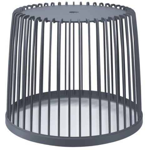 STOLIK KOSZ 38,6CM CLUBO POKRYWĄ ANTRACYT