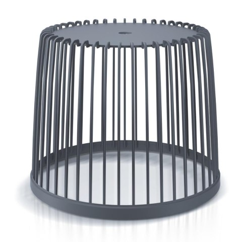 STOLIK KOSZ 38,6CM CLUBO POKRYWĄ ANTRACYT