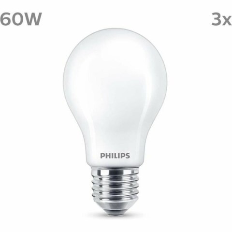 Żarówka LED Philips A60 E27 Ciepła Biel E 7 W 60 W E27 806 lm 3 Sztuk (2700 K)