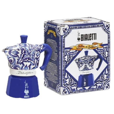 Włoska Kafeterka Bialetti D&G BLU MEDI 4T 150 ml Niebieski Stal nierdzewna 4 Šálky