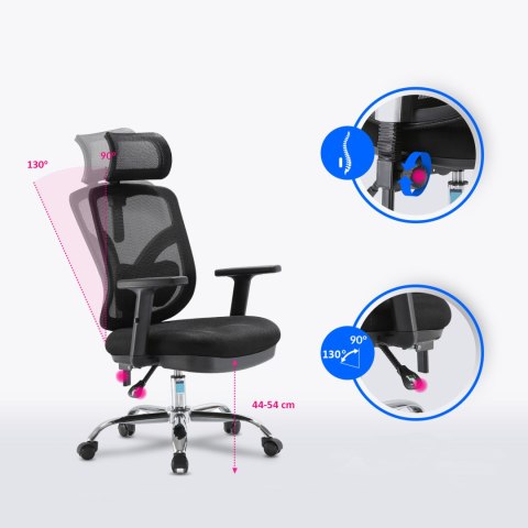 Fotel ergonomiczny ANGEL biurowy obrotowy jOkasta Pomarańczowa