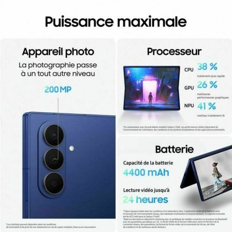 Smartfony Samsung Galaxy Z Fold7 8" 12 GB RAM 256 GB Czarny