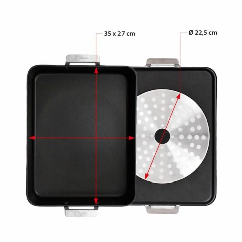 Forma do pieczenia Valira 4687/25 35 x 27 cm Czarny Stal nierdzewna Aluminium