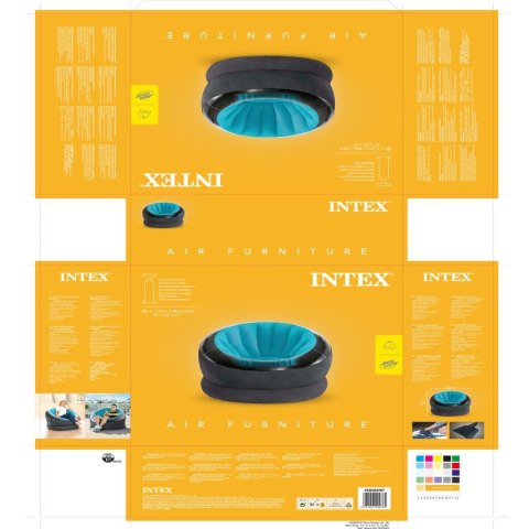 Fotel dmuchany Intex Empire 112 x 69 x 109 cm 112 x 109 x 60 cm (3 Sztuk)