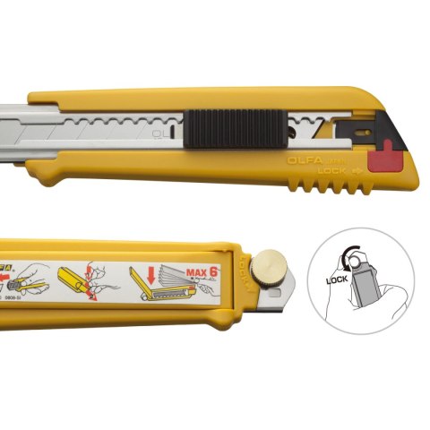 Nóż introligatorski Olfa 18 X 0,5 MM Czarny Czerwony 18 mm