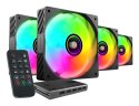 TACENS MARS MF-SI4KIT FANS 120 ARGB x4 BK- wentylatory+hub+pilot (TACMARS-MFSI4KIT)