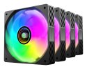 TACENS MARS MF-SI4KIT FANS 120 ARGB x4 BK- wentylatory+hub+pilot (TACMARS-MFSI4KIT)