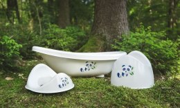 Bio nakładka na WC z pandą, ergonomiczna, naturalny materiał