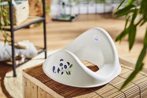 Bio nakładka na WC z pandą, ergonomiczna, naturalny materiał