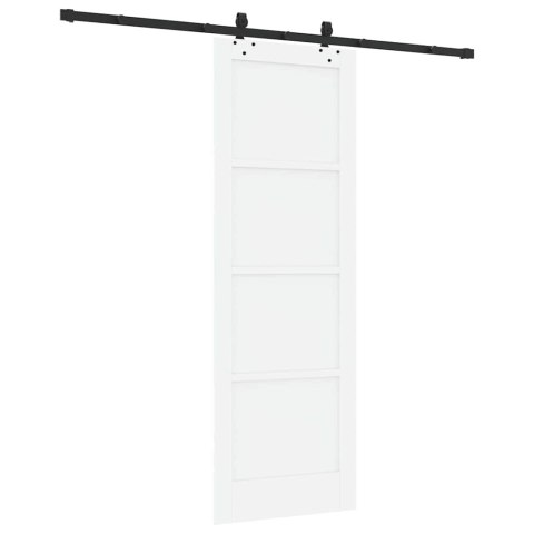 Drzwi przesuwne ORKDAL Biały 73,5 x 211 cm Lite drewno sosnowe