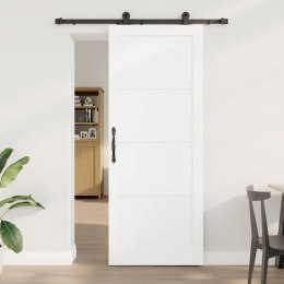 Drzwi przesuwne ORKDAL Biały 83 x 211 cm Lite drewno sosnowe