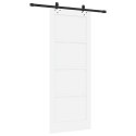 Drzwi przesuwne ORKDAL Biały 83 x 211 cm Lite drewno sosnowe