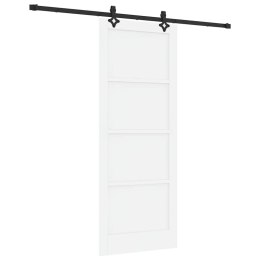 Drzwi przesuwne ORKDAL Biały 83 x 211 cm Lite drewno sosnowe