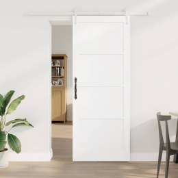 Drzwi przesuwne ORKDAL Biały 83 x 211 cm Lite drewno sosnowe