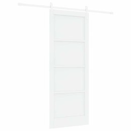 Drzwi przesuwne ORKDAL Biały 83 x 211 cm Lite drewno sosnowe