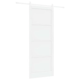 VidaXL Drzwi przesuwne ORKDAL Biały 93 x 232 cm Lite drewno sosnowe