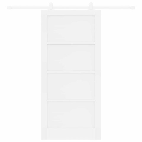 Drzwi przesuwne ORKDAL Brązowy 93 x 202 cm Lite drewno sosnowe