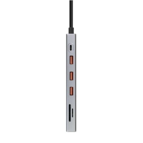 HUB USB NANOCABLE Hub 12en1 Szary 18 cm