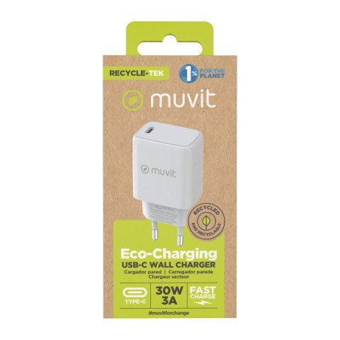 Ładowarka Ścienna Muvit MCACC0014 Biały 30 W