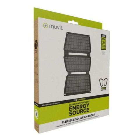Ładowarka Słoneczna Muvit 15W SOLAR CHARGER Czarny 15 W