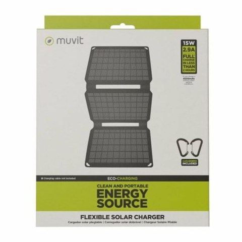 Ładowarka Słoneczna Muvit 15W SOLAR CHARGER Czarny 15 W