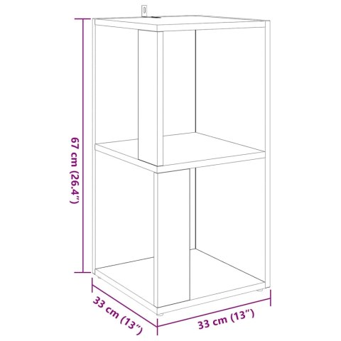Szafka narożna, dąb sonoma, 33x33x67 cm, płyta wiórowa