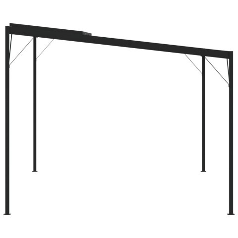 Altana ogrodowa, antracytowa, 4x3x2,5 m, aluminium i stal