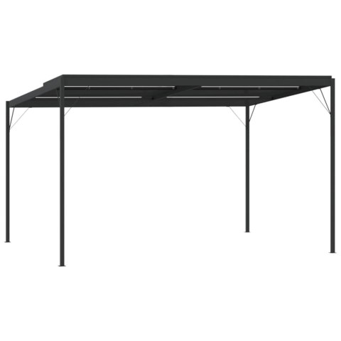 Altana ogrodowa, antracytowa, 4x3x2,5 m, aluminium i stal