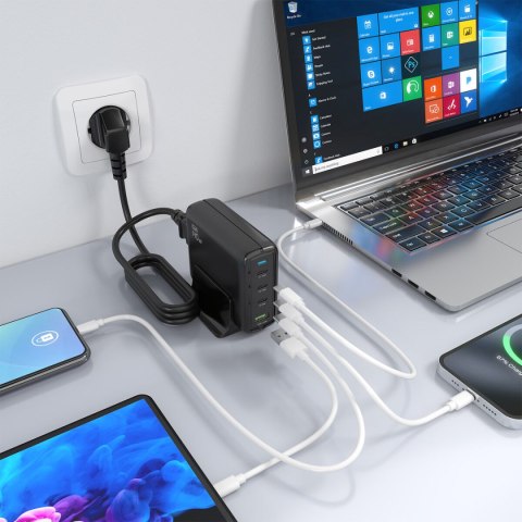 Ładowarka Ścienna Aisens GAN Czarny 140 W 50 W