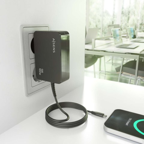 Ładowarka do Laptopa Aisens ASCH-1PD100WL50-BK 1,8 m