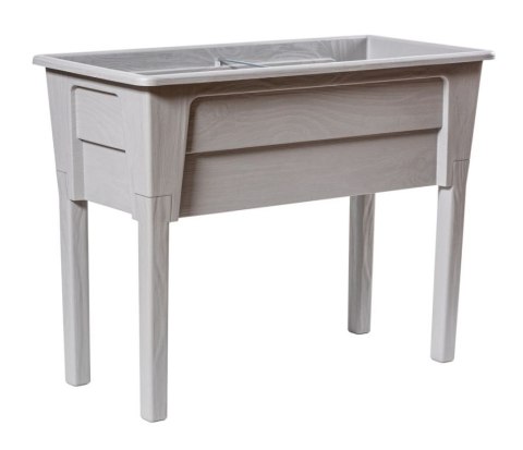 Podwyższona donica plastikowa NIAGARA, jasnoszara