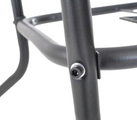 Stół ogrodowy ZWMT, 80 x 80 cm, metalowy z blatem szklanym