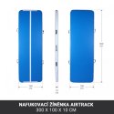 AirTrack mata gimnastyczna 300x100x10 cm z pompką i torbą