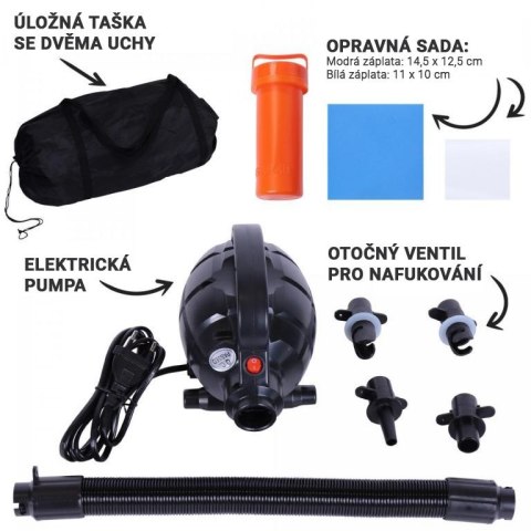 AirTrack mata gimnastyczna 500x100x10 cm z pompką i torbą