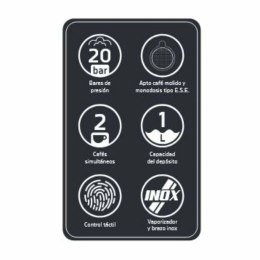 Ekspres Ciśnieniowy Orbegozo 18309 Czarny 950 W 20 bar 1 L