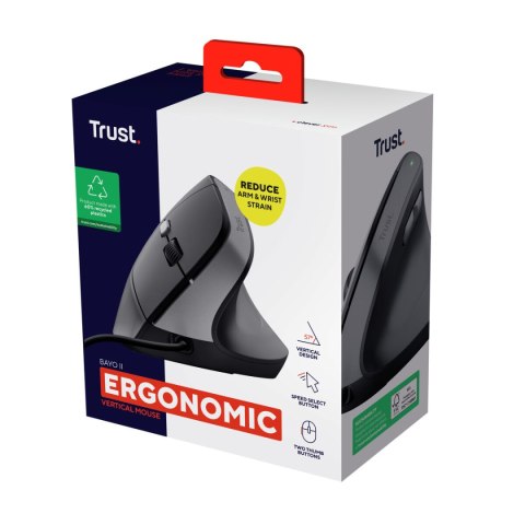 Ergonomiczna Myszka Optyczna Trust 25144 Czarny 2400 dpi
